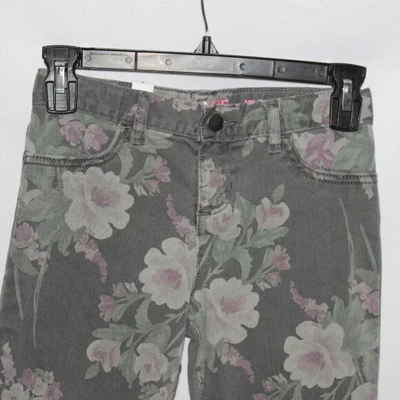 The Children's Place Gray Floral Jeggings - Picture 2 of 9